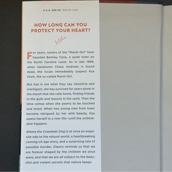 Where the Crawdads Sing by Delia Owens | Literary Fiction | Hardcover Book - Picture 3 of 10